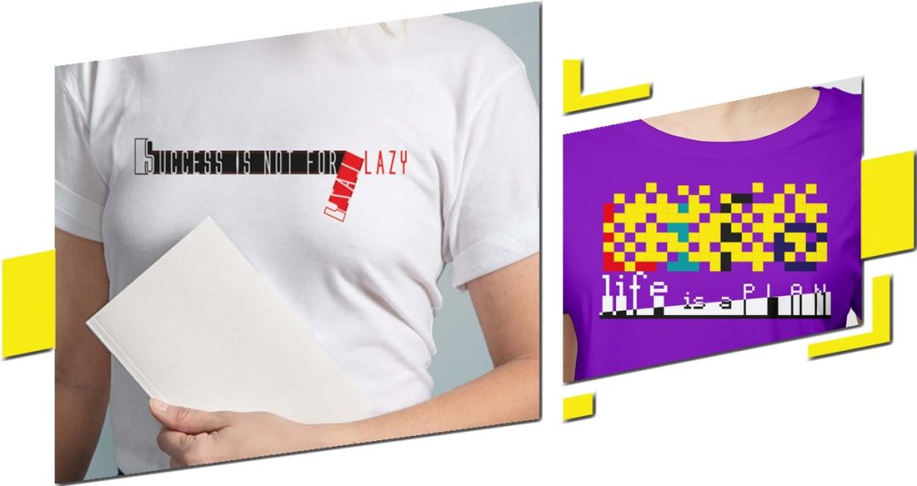 Woman styling a statement T-shirt with a blazer for a smart-casual look