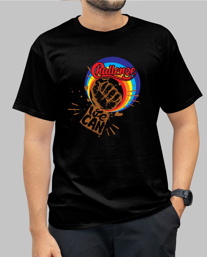 Minimalist T-shirt graphic design created by professional designer Anwar Hossain Bhuiyan—stylish, breathable, and perfect for summer fashion.