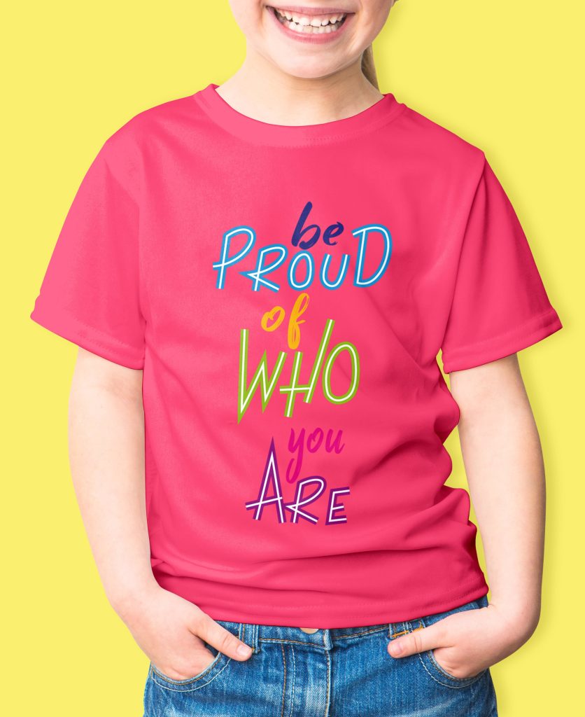 Kids wearing stylish and eco-friendly T-shirts made from organic fabrics, combining comfort, health, and modern fashion.