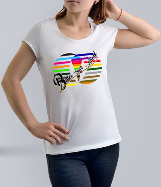 Kids wearing stylish and eco-friendly T-shirts made from organic fabrics, combining comfort, health, and modern fashion.