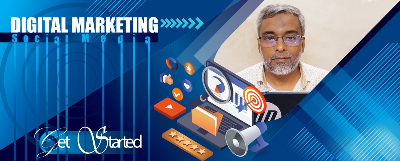 Digital marketer using automation tools to launch a new product online, showcasing multi-channel marketing for business growth