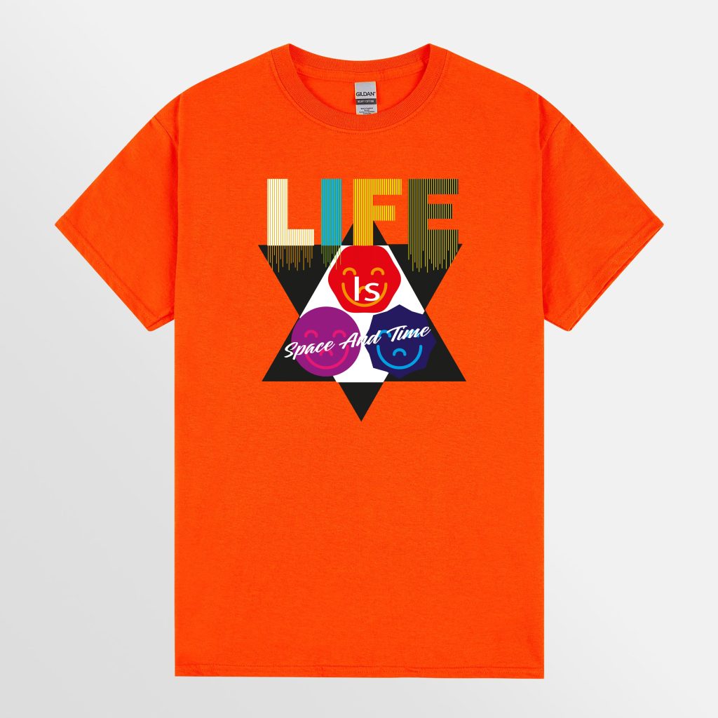 Trendy minimalist T-shirt design for hot summer weather