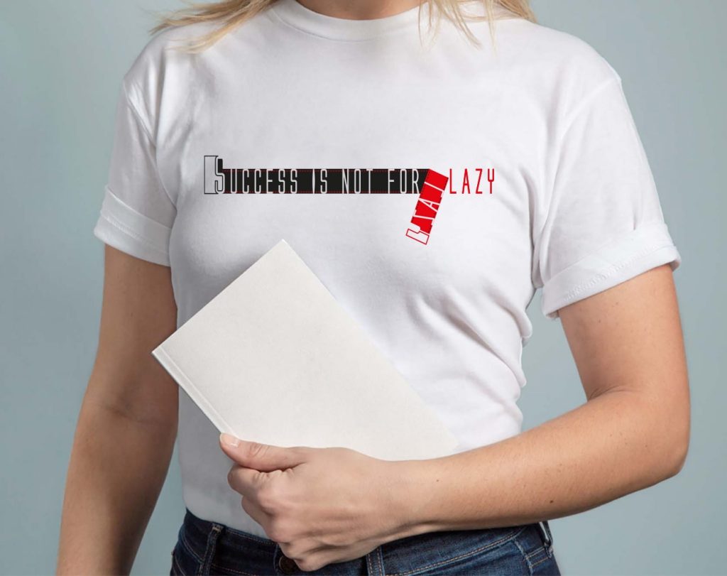 Trendy minimalist T-shirt design for hot summer weather