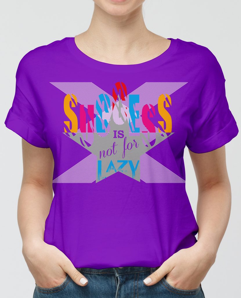 Trendy minimalist T-shirt design for hot summer weather