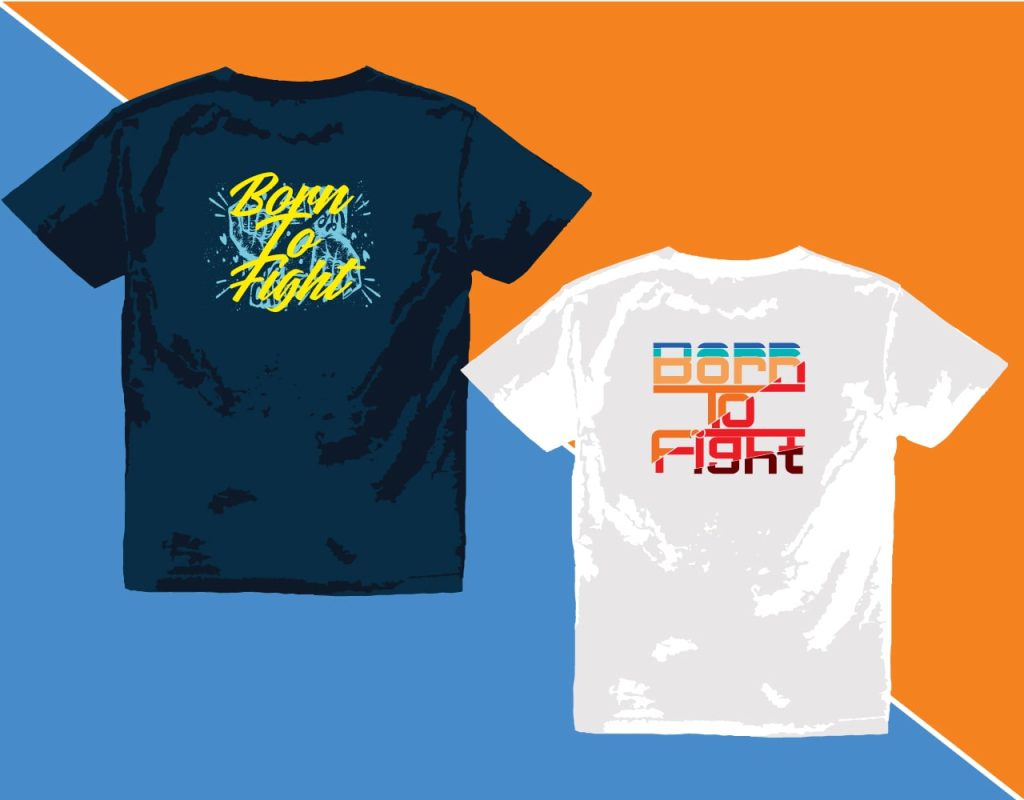 Flat lay photo of colorful pure cotton T-shirts.