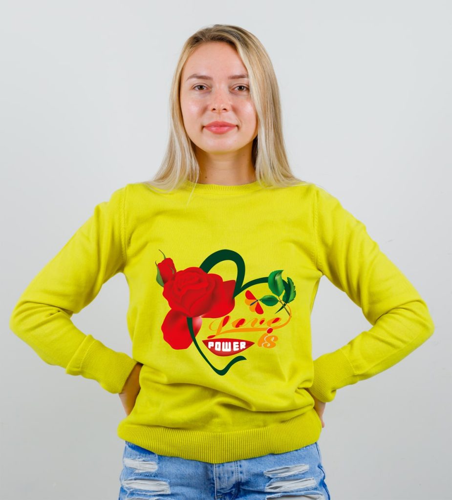 Winter T-shirt design with heavyweight fabric and minimal graphics