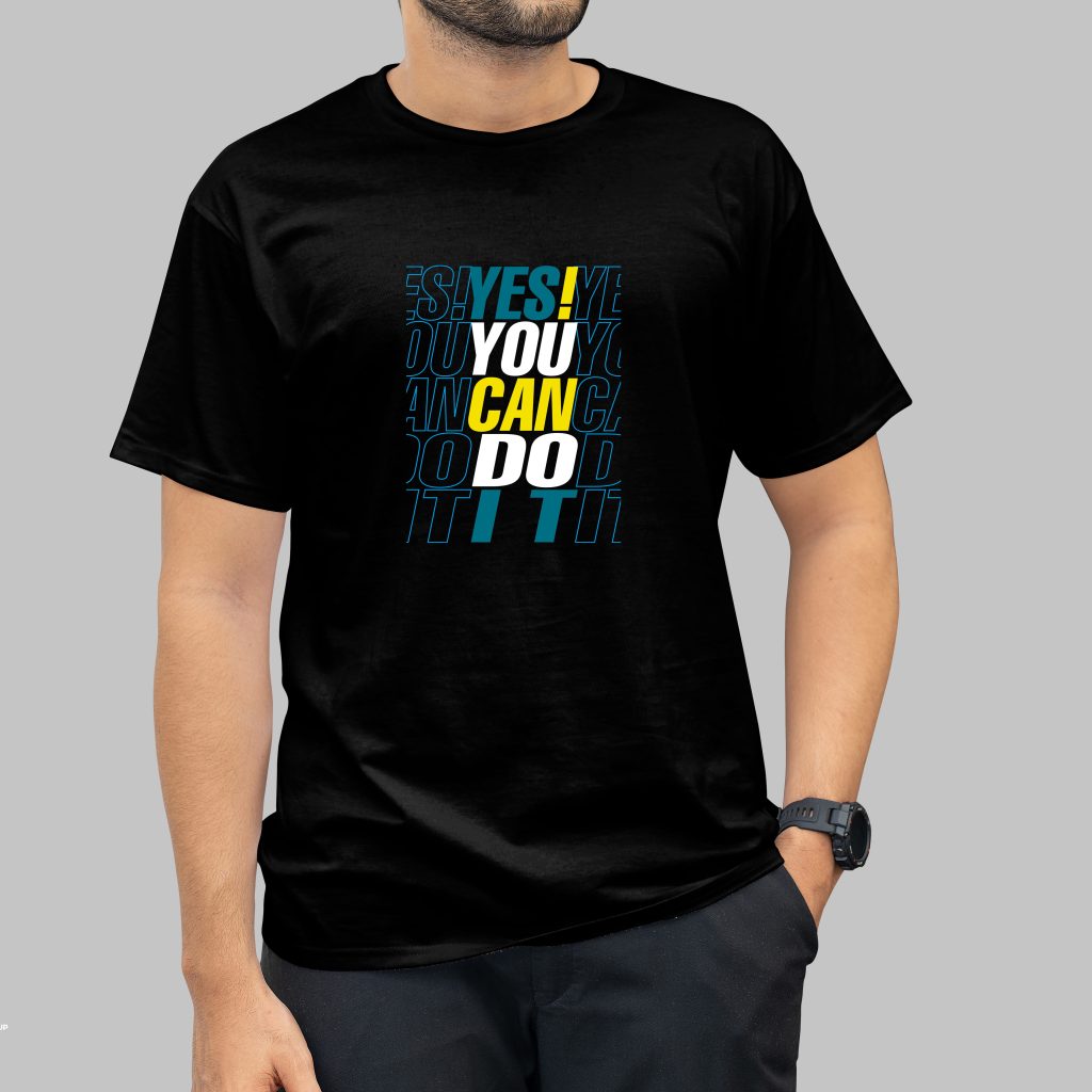 Graphic T-shirt with modern typography design